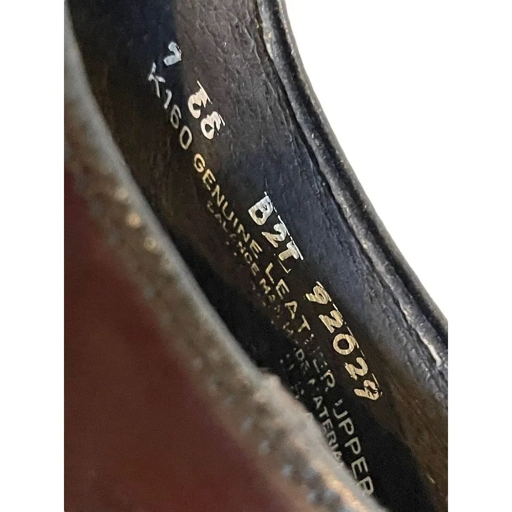 Knapp K160 Brown Leather Dress Shoe Men 7 EE Goodyear GT Oil Proof USA B27 92029